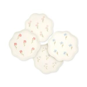 Haven Floral Scalloped Salad‎ Plates 9 in. Set of 4